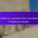 Die Rolle von recycelten CDs in der Bildung: Projekte für Schüler