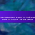 Die Umweltauswirkungen von recycelten CDs: Abfallmanagement, Ressourcenschonung und Recyclingtechnologien
