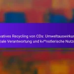 Innovatives Recycling von CDs: Umweltauswirkungen, soziale Verantwortung und künstlerische Nutzung