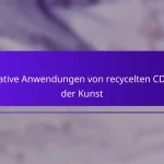 Kreative Anwendungen von recycelten CDs in der Kunst