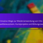 Kreative Wege zur Wiederverwendung von CDs: Umweltbewusstsein, Kunstprojekte und Bildungszwecke