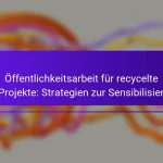 Öffentlichkeitsarbeit für recycelte CD-Projekte: Strategien zur Sensibilisierung