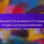 Recycelte CDs als Medium für soziale Projekte und Gemeinschaftsarbeit