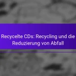 Recycelte CDs: Recycling und die Reduzierung von Abfall
