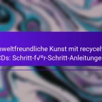 Umweltfreundliche Kunst mit recycelten CDs: Schritt-für-Schritt-Anleitungen